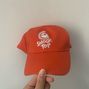 Shock Top Orange Baseball Hat Men’s Cap 100% Cotton NWOT Beer Company